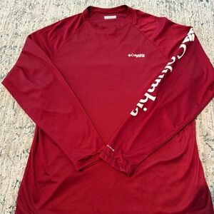 Columbia Crimson Performance Long Sleeve Size L